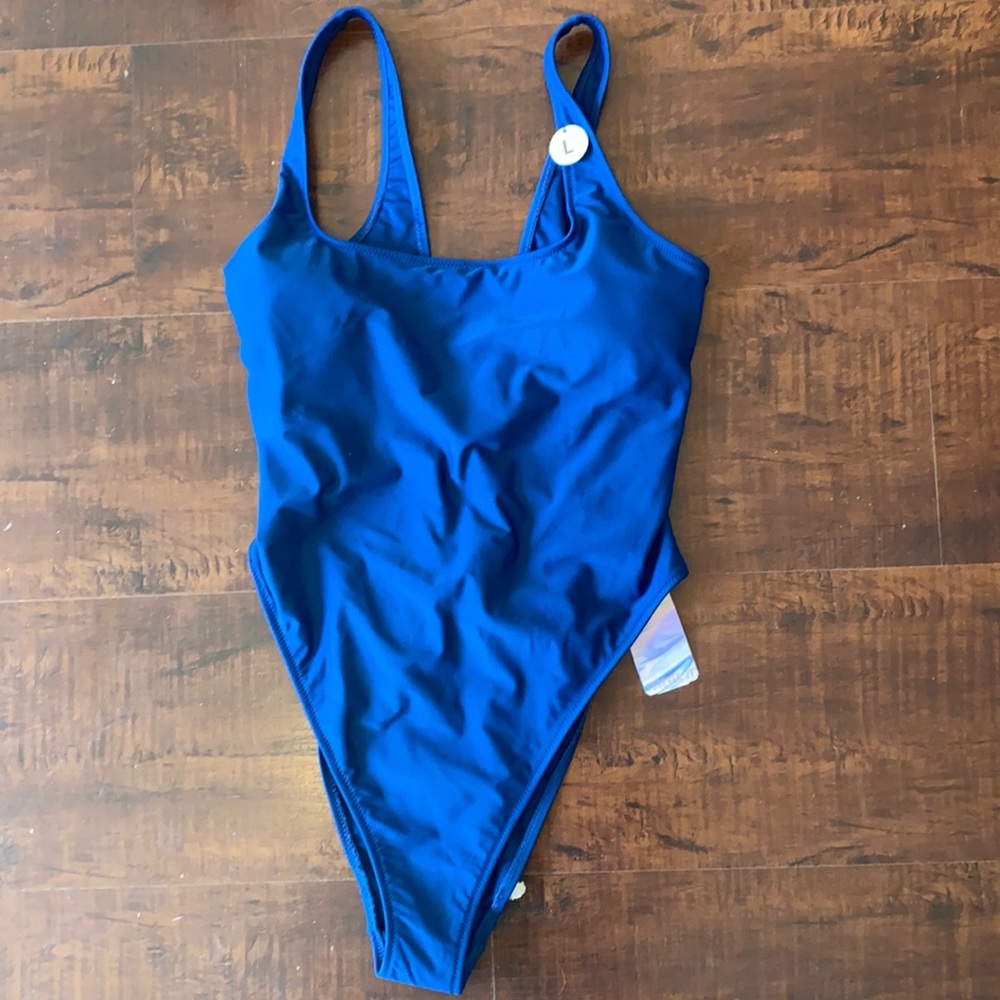 Navy one piece swimsuit